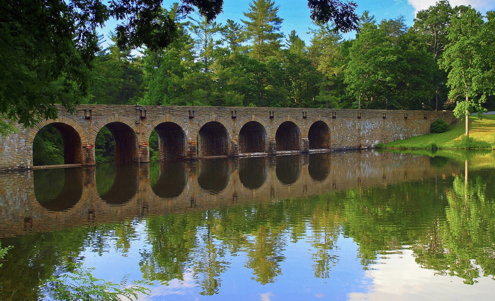 Image of the bridge at Cumberland Mountain State Park in Crossville, TN